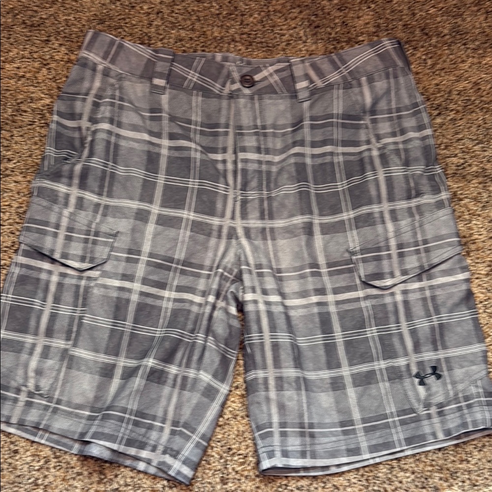Under Armour Charcoal Checkered Shorts